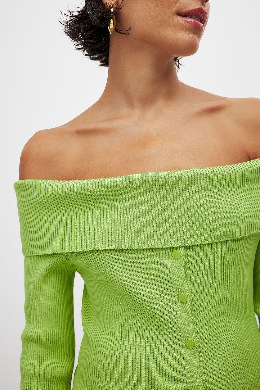 Knitted Offshoulder Top Product Image