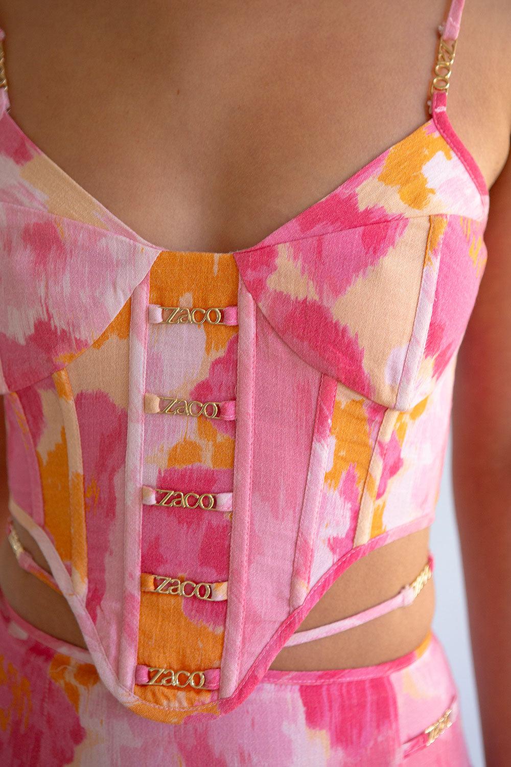 Serralina Top - Pink Gerbera Product Image