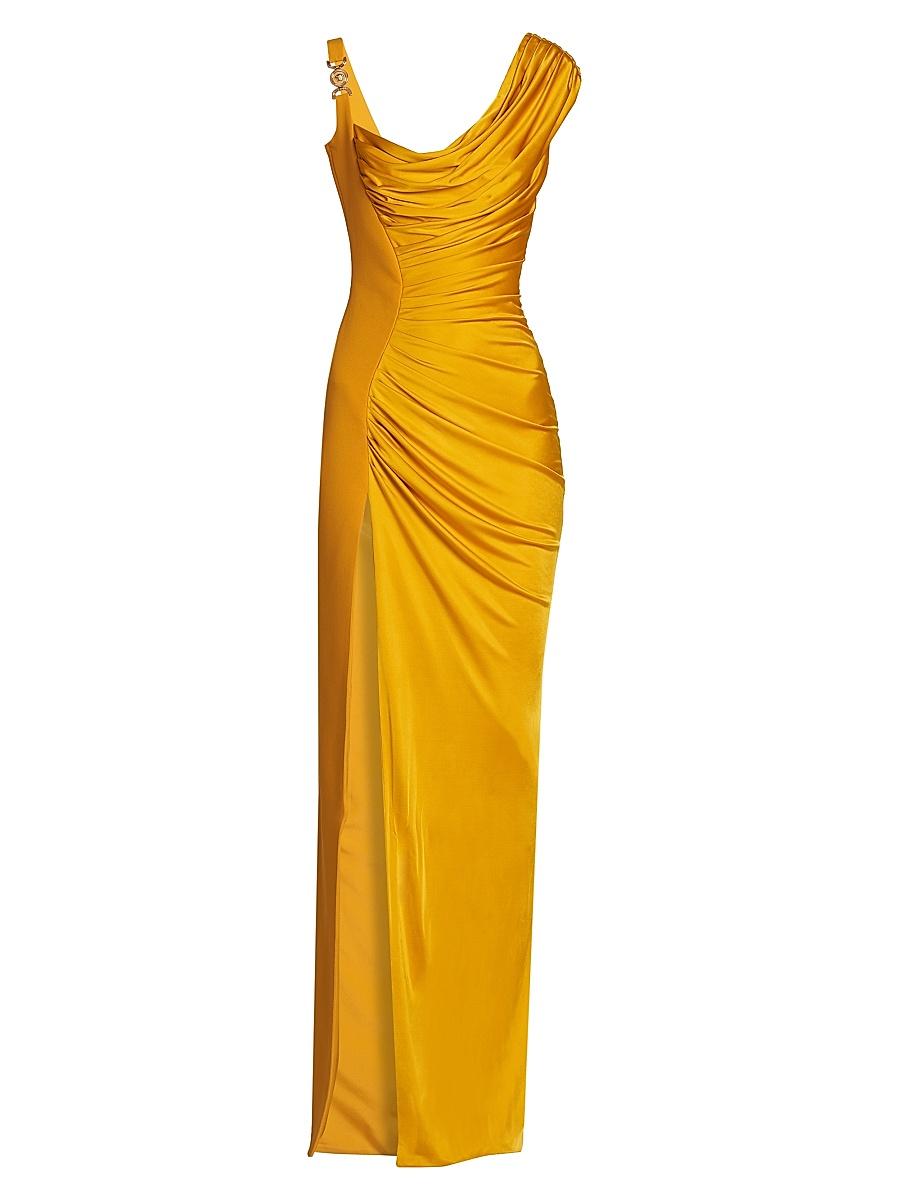 Womens Draped Liquid Jersey Gown Product Image