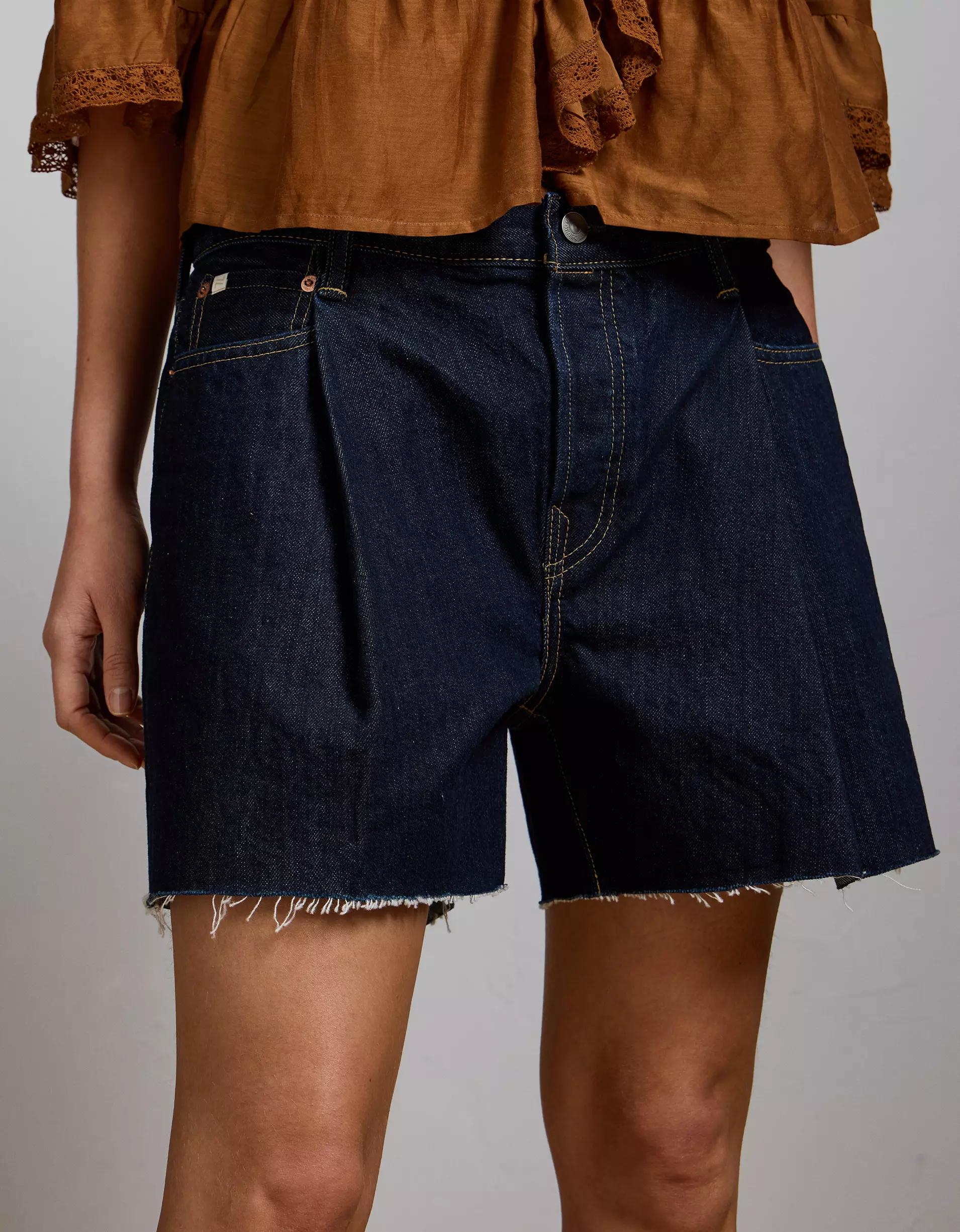 AE77 Premium Baggy Denim Short Product Image