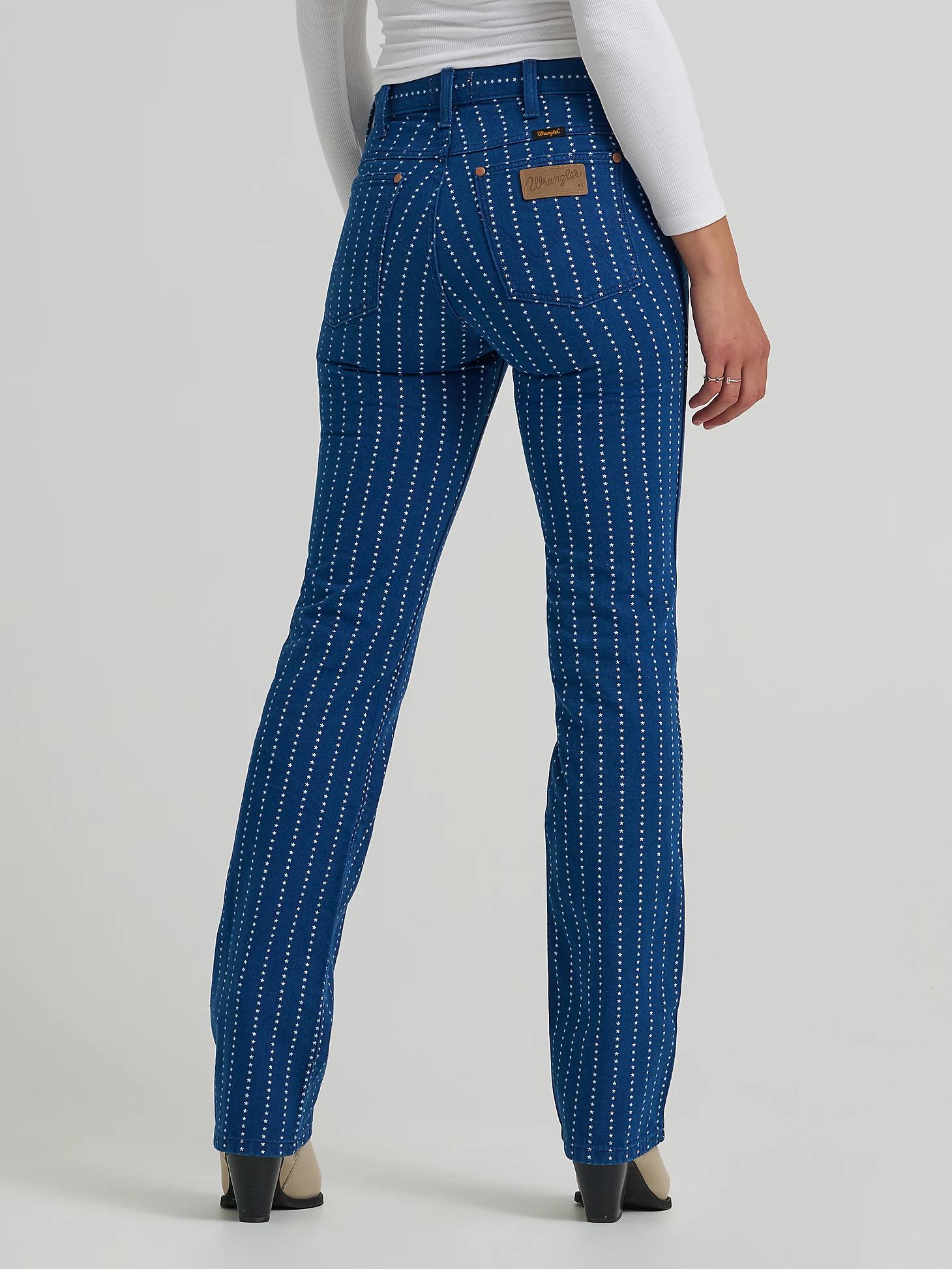 Women's Printed Wrancher Jean in Pin Star Product Image
