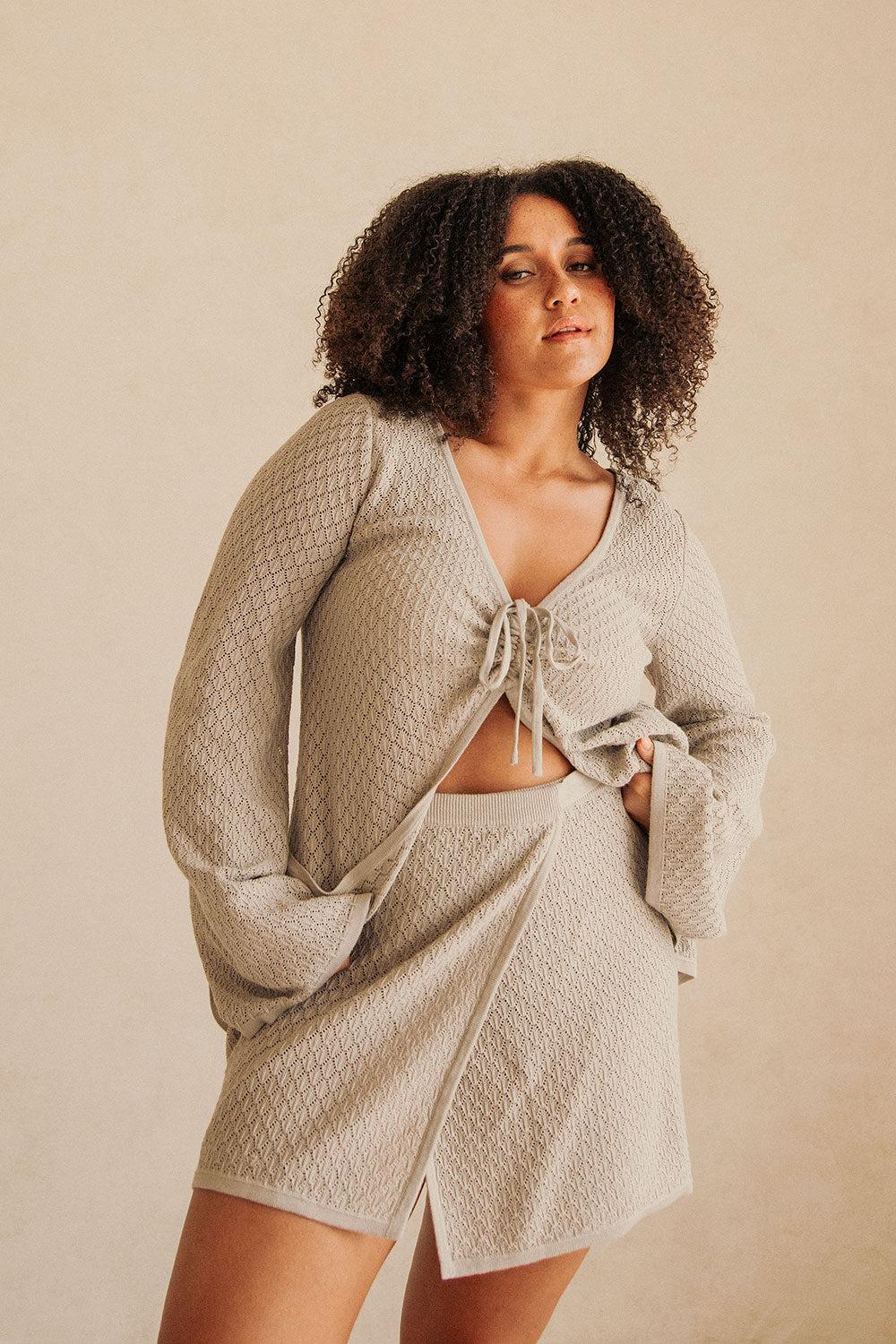 Baylie Skirt - Taupe Product Image