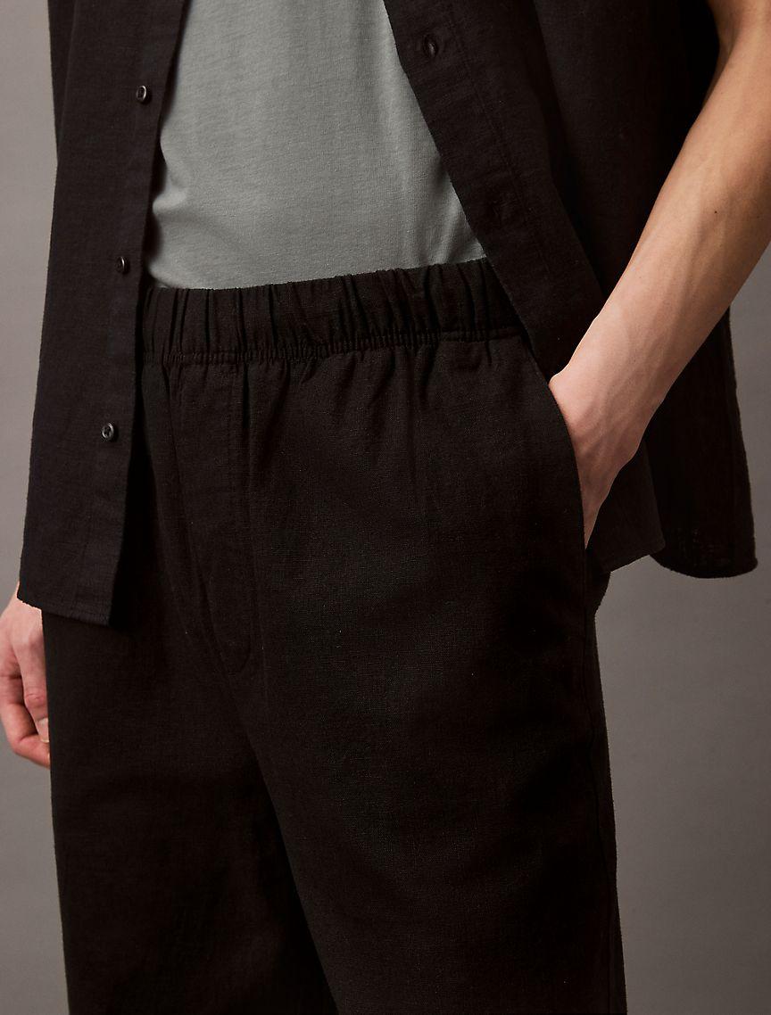 Linen Cotton Pull-On Pants Product Image