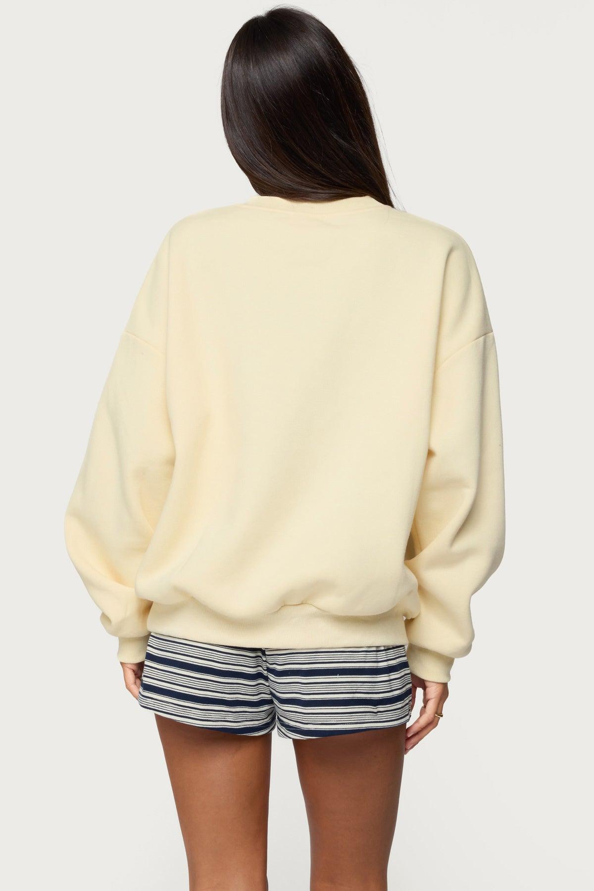 French Riviera Oversized Sweatshirt Product Image