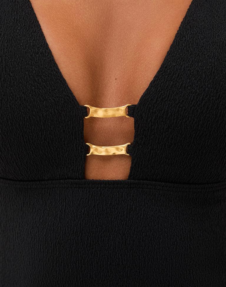 Firenze Elisa Short Dress - Black Product Image