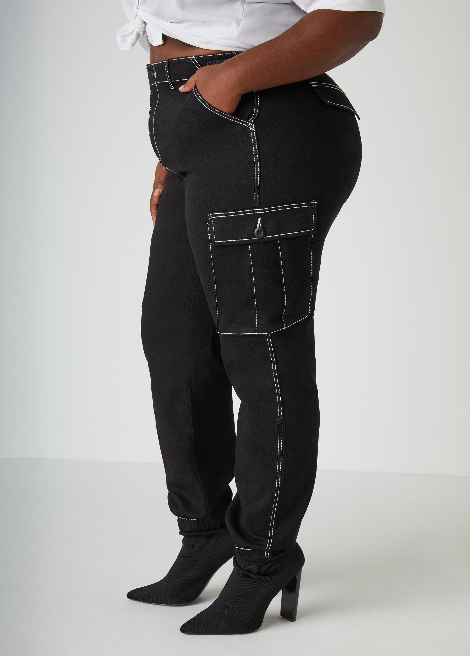 Denim Cargo Joggers Product Image