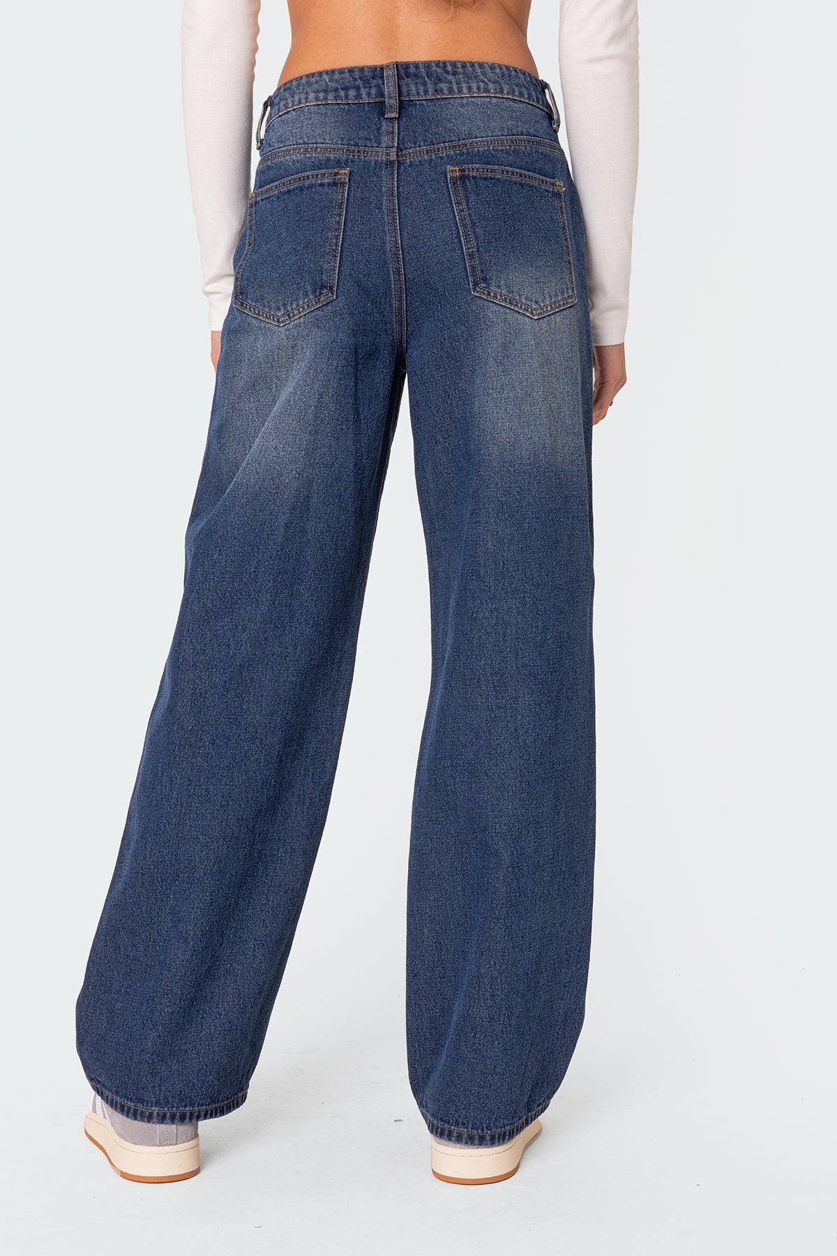 Karie Mid Rise Baggy Jeans Product Image