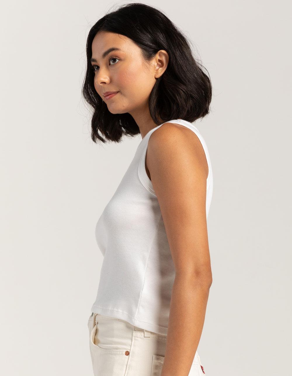 GIRL DANGEROUS Where I End And You Begin Womens Tank Top - WHITE Product Image