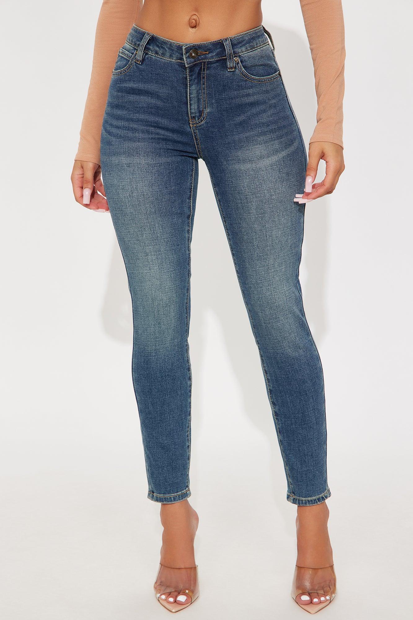 Taking Form Low Rise Skinny Jeans - Dark Wash Female Product Image