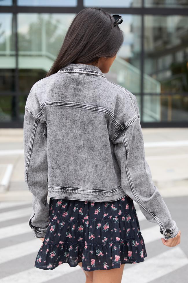 My Favorite Light Wash Denim Jacket FINAL SALE Product Image