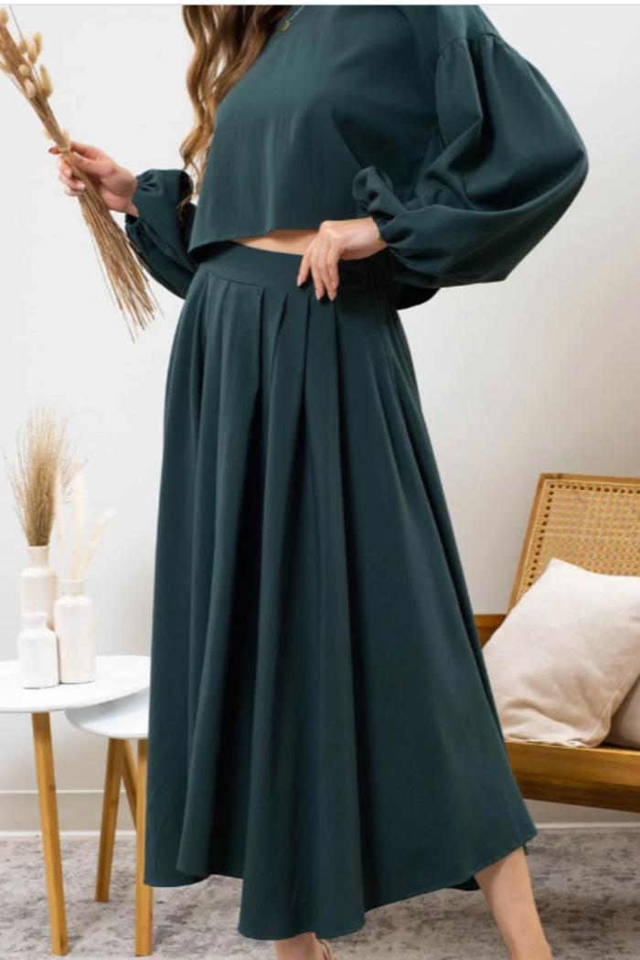 Solid Maxi Skirt Product Image
