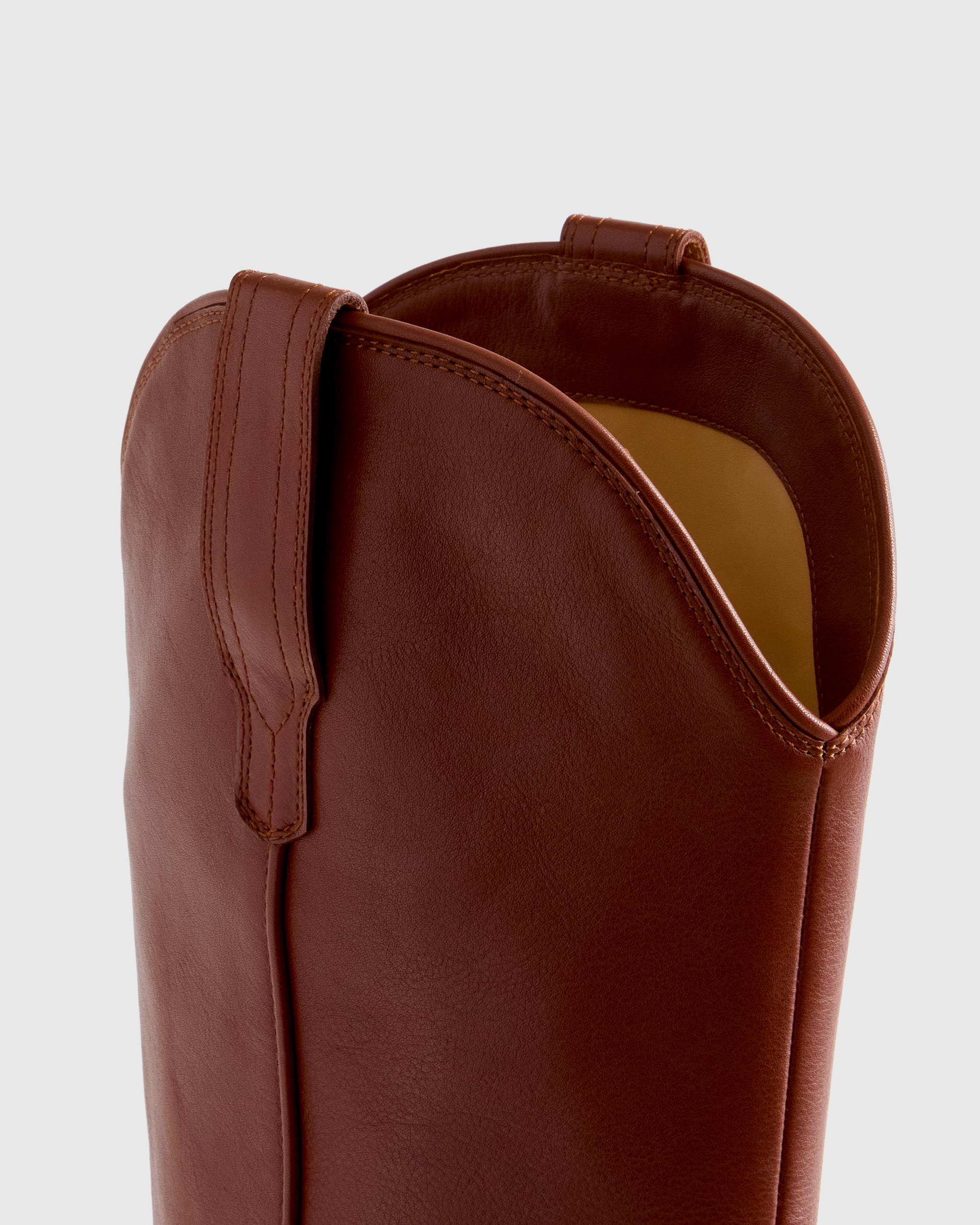 Quince | Women's Italian Leather Tall Western Boots Product Image