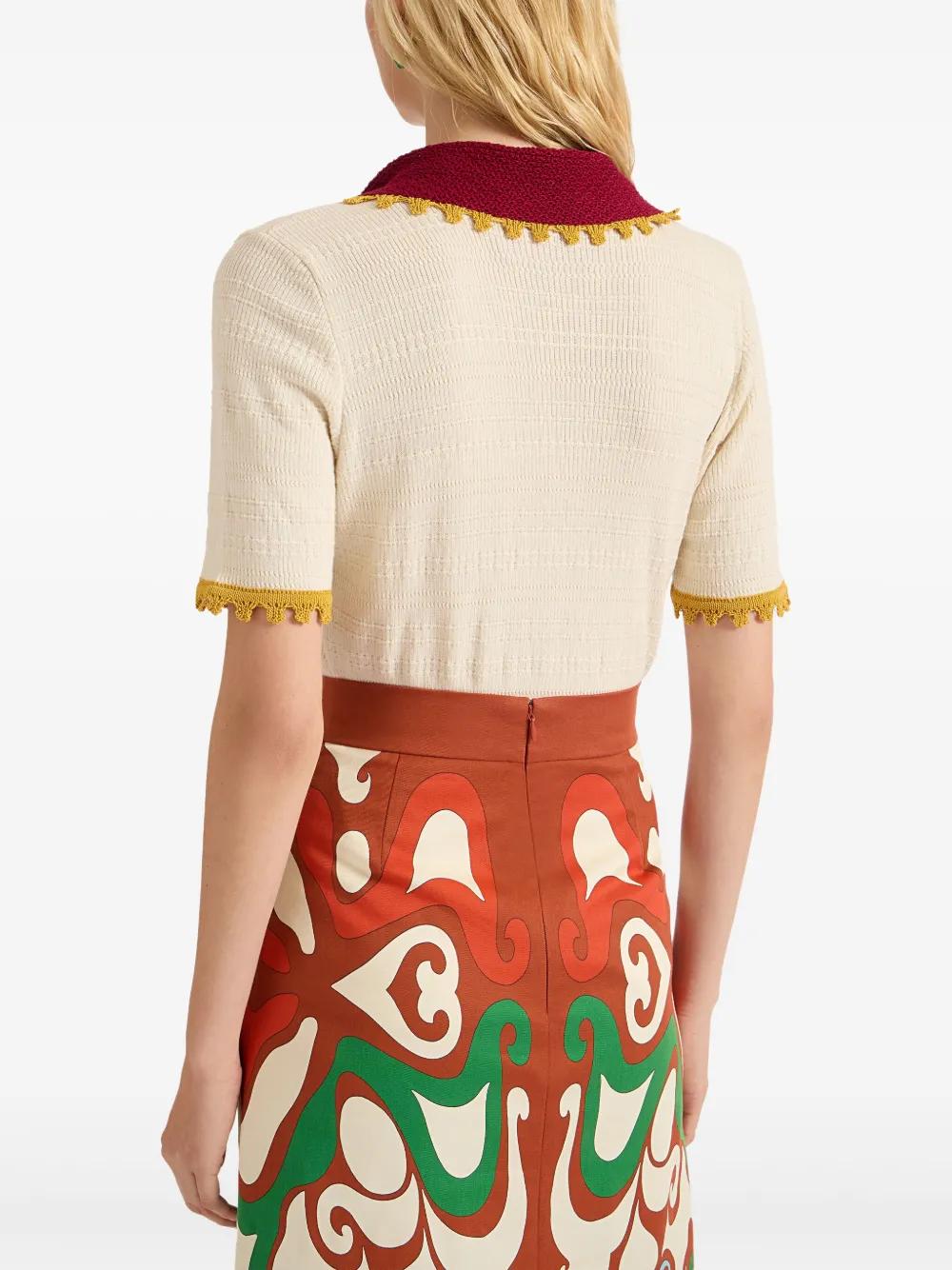 cotton-cashmere knitted top Product Image