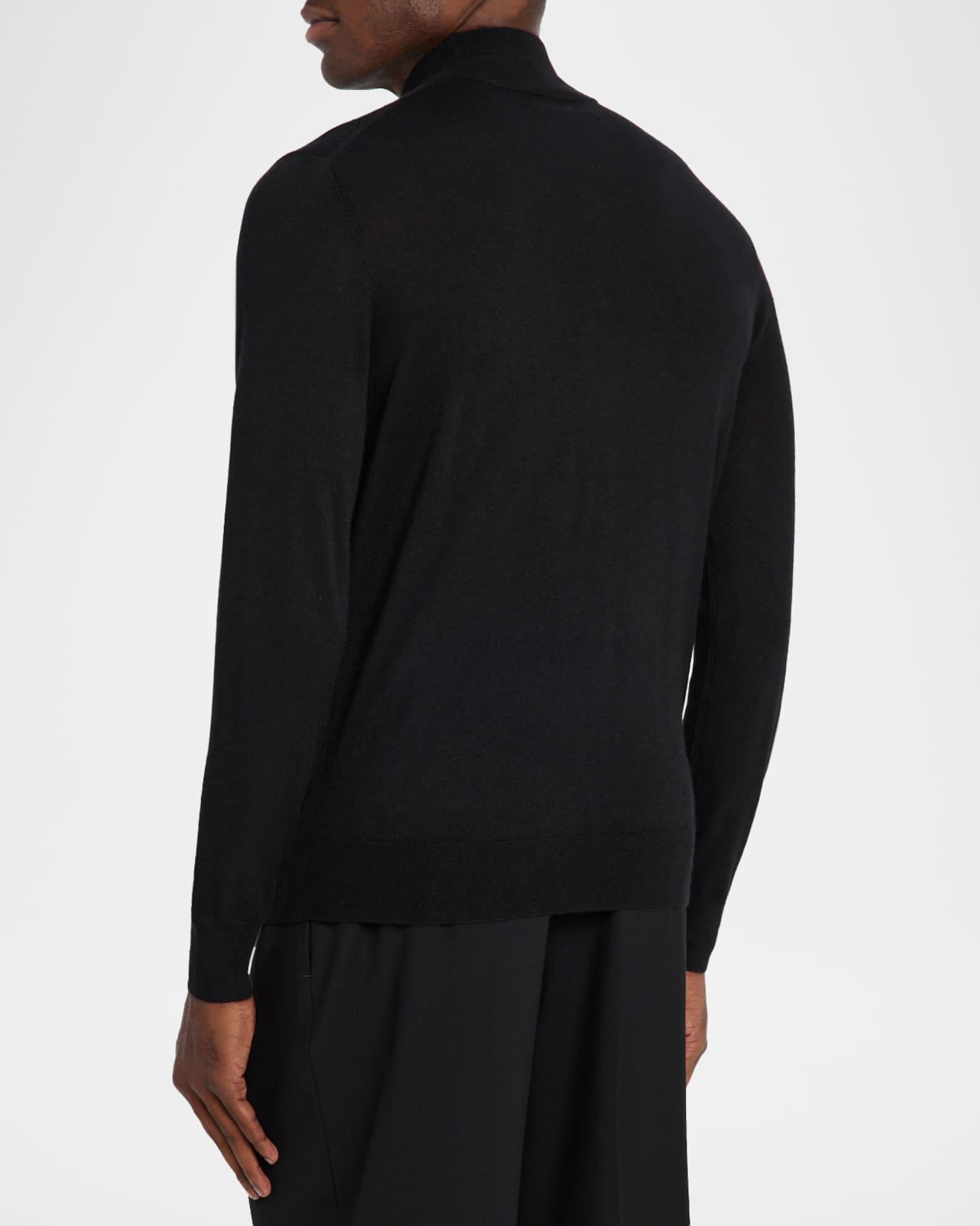 Men's Cashmere and Silk Mock Neck Sweater Product Image