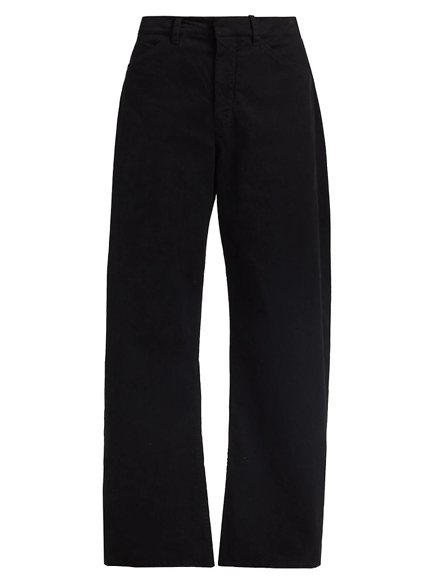 Womens Tribeca Cotton Mid-Rise Barrel Pants Product Image