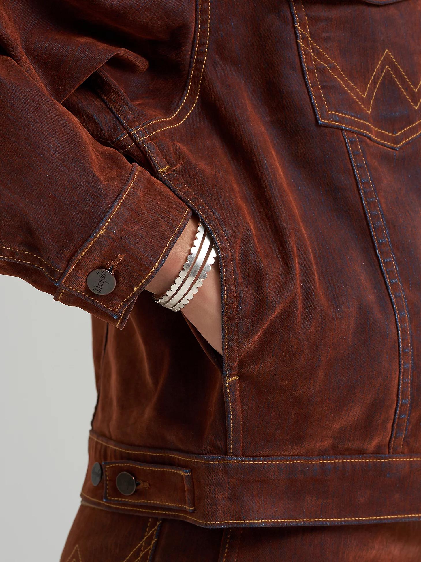 Women's Flocked Easy Fit Jacket in Cinnamon Chill Product Image