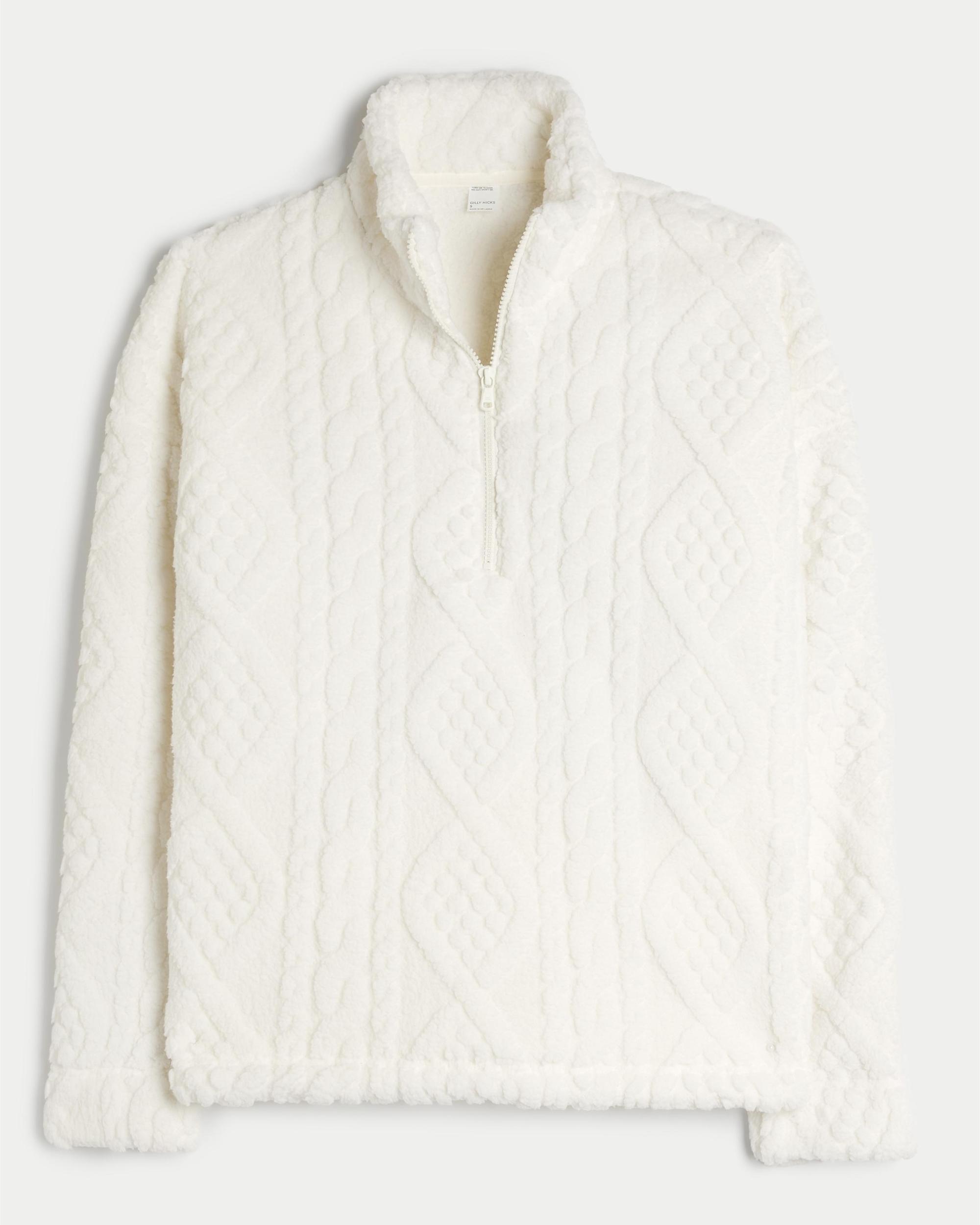 Gilly Hicks Oversized Cozy Quarter-Zip Top Product Image