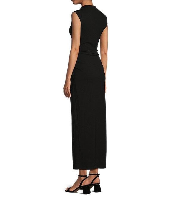 Gianni Bini Knit Mock Neck Cap Sleeve Bodycon Midi Dress Product Image