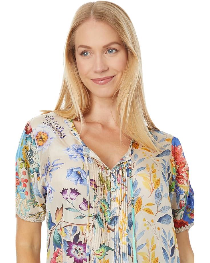 The Janie Favorite Short Sleeve Henley Tee Product Image