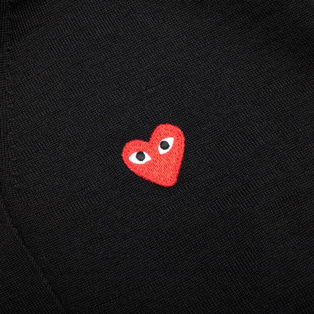 Red Emblem S/S V Neck Cardigan - Black Male Product Image