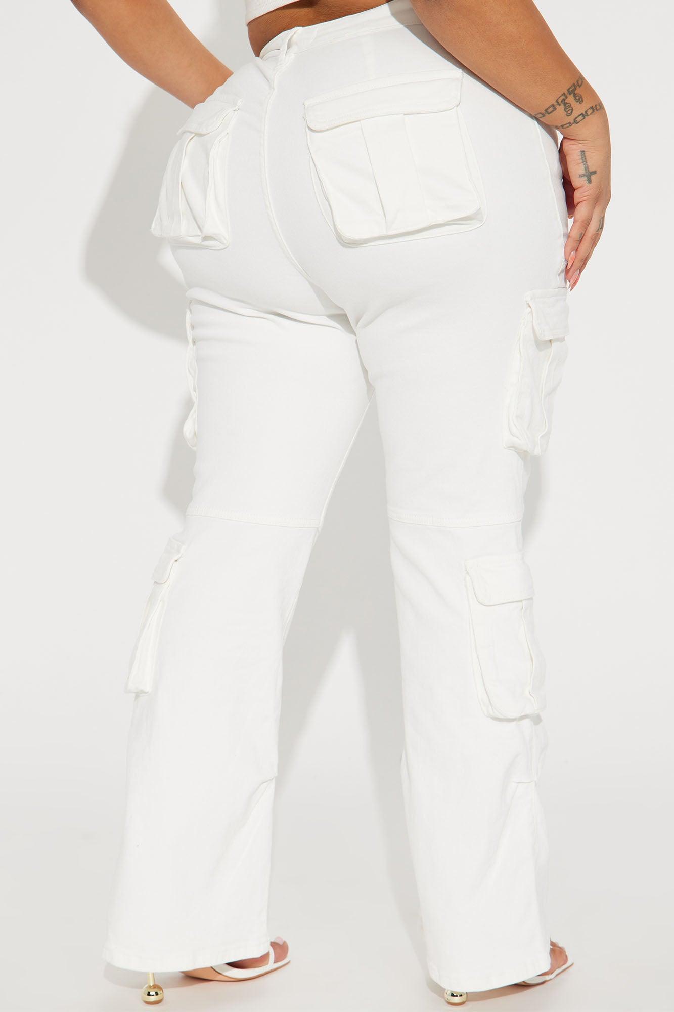 City Streets Stretch Cargo Jean - Ivory Product Image