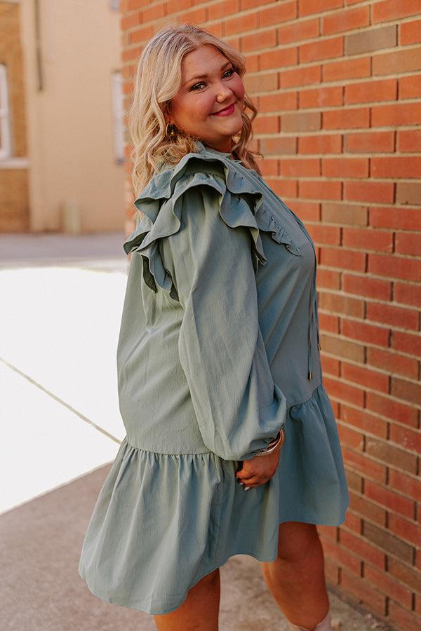 New To Town Shift Dress In Pear Curves Product Image