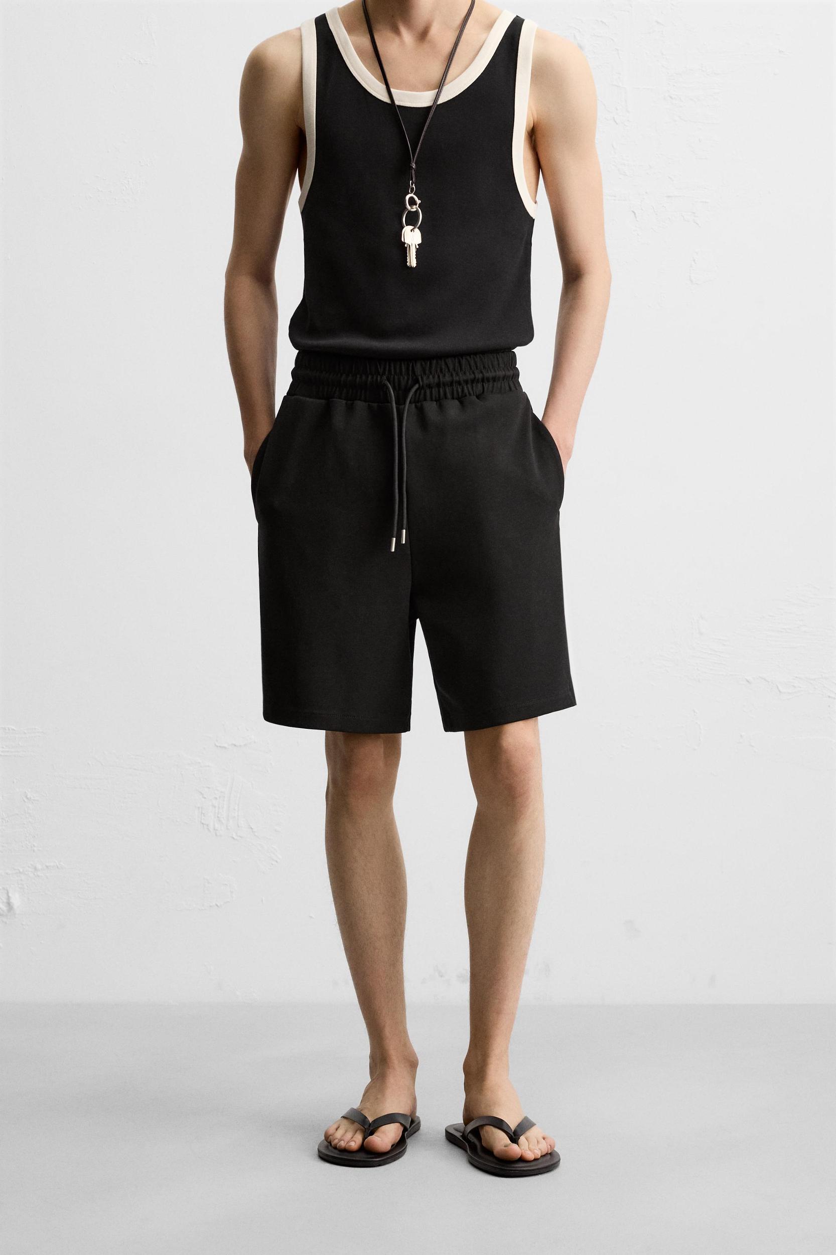 INTERLOCK TEXTURED SHORTS Product Image