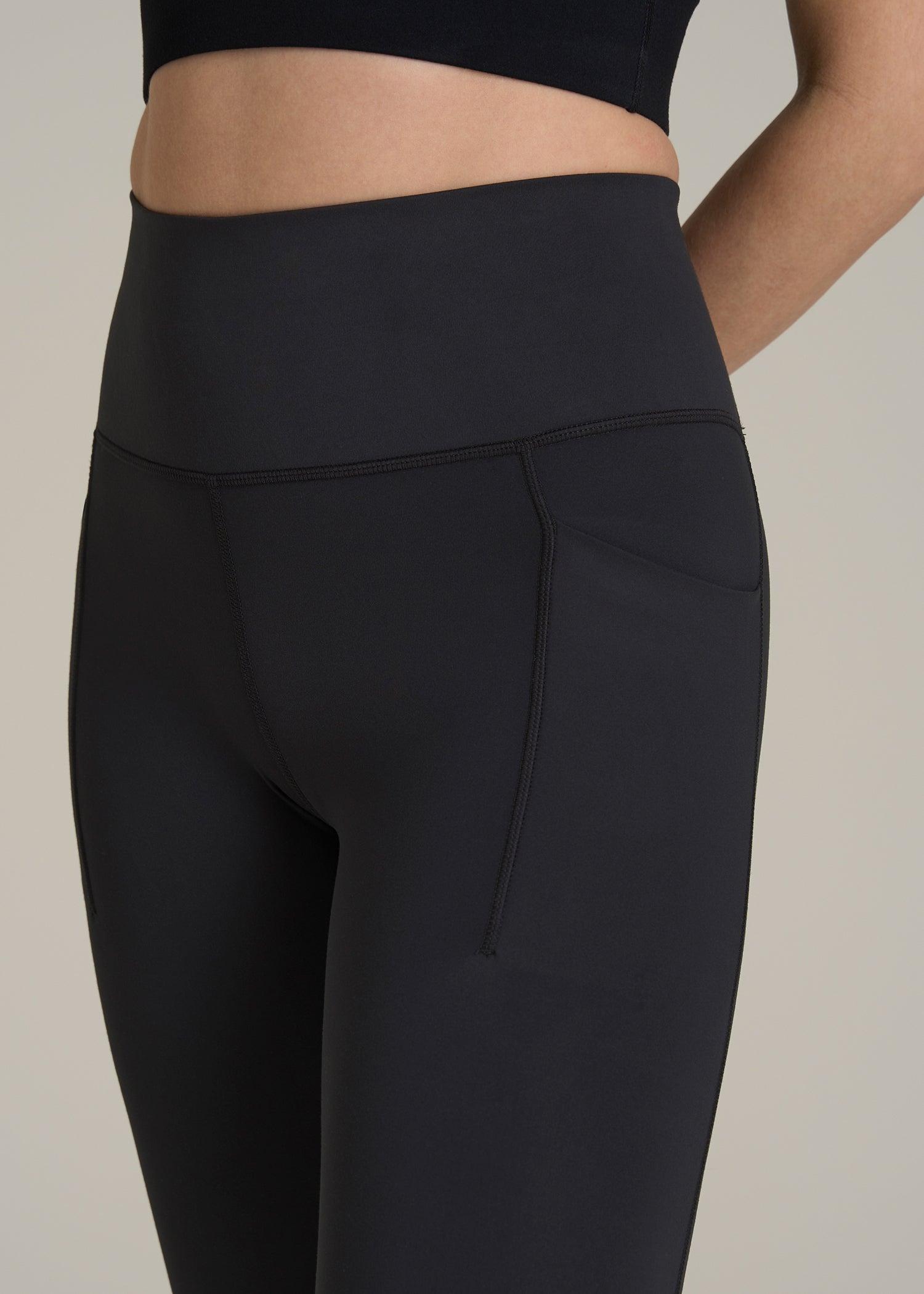 Balance Cinched Back Pocket Legging for Tall Women in Black Female Product Image