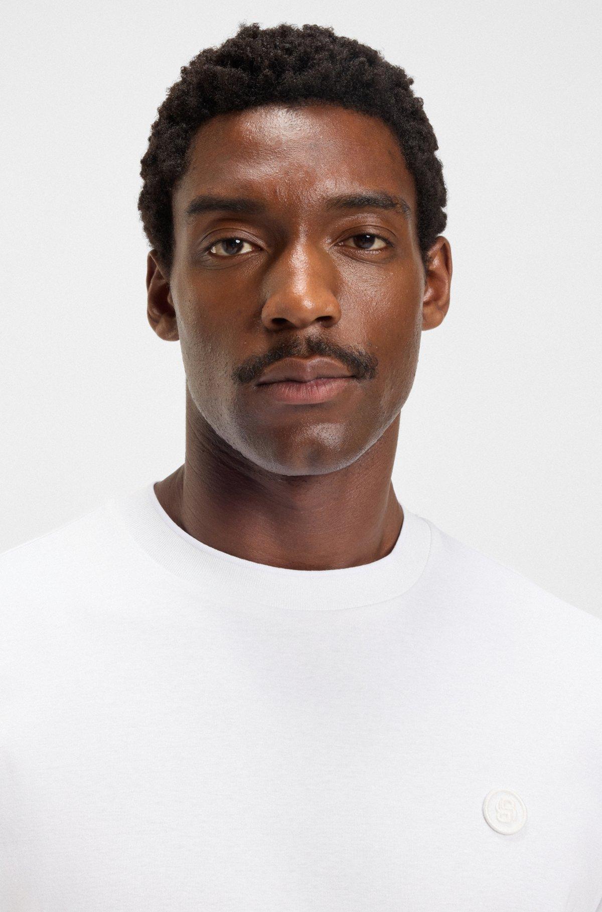 Mercerised-cotton T-shirt with Double B monogram Product Image