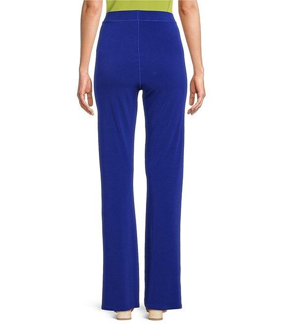Eva Varro High Rise Elastic Waist Bell Bottom Pants Product Image