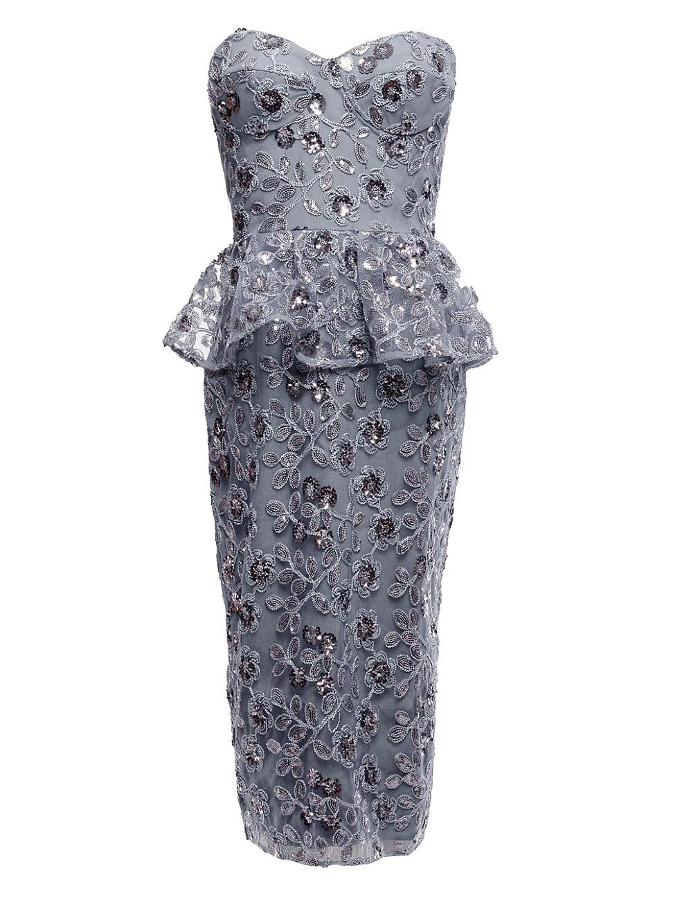 Womens Amelia Embellished Strapless Midi-Dress Product Image