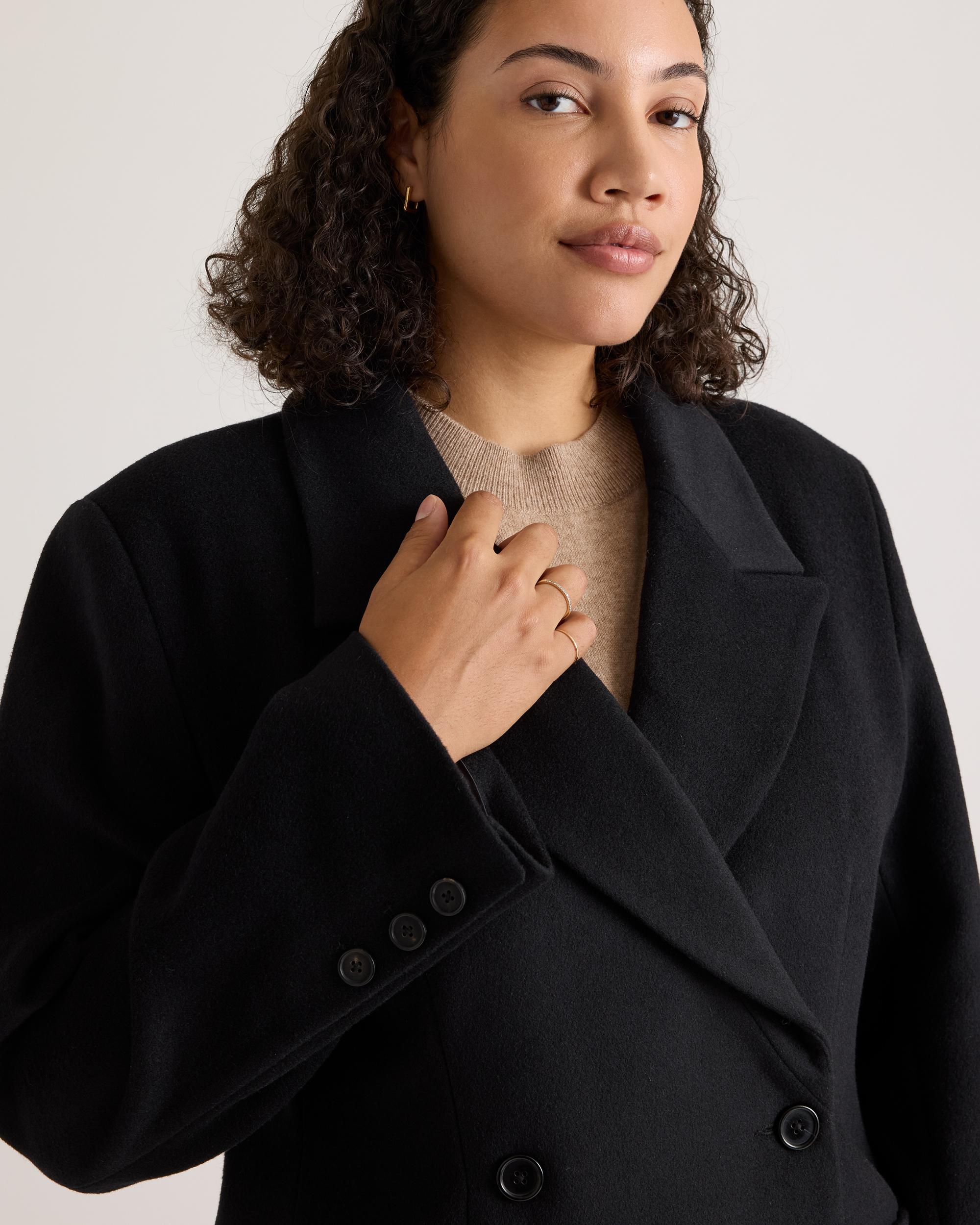 Quince | Women's Italian Wool Tailored Coat Wool/Nylon Product Image