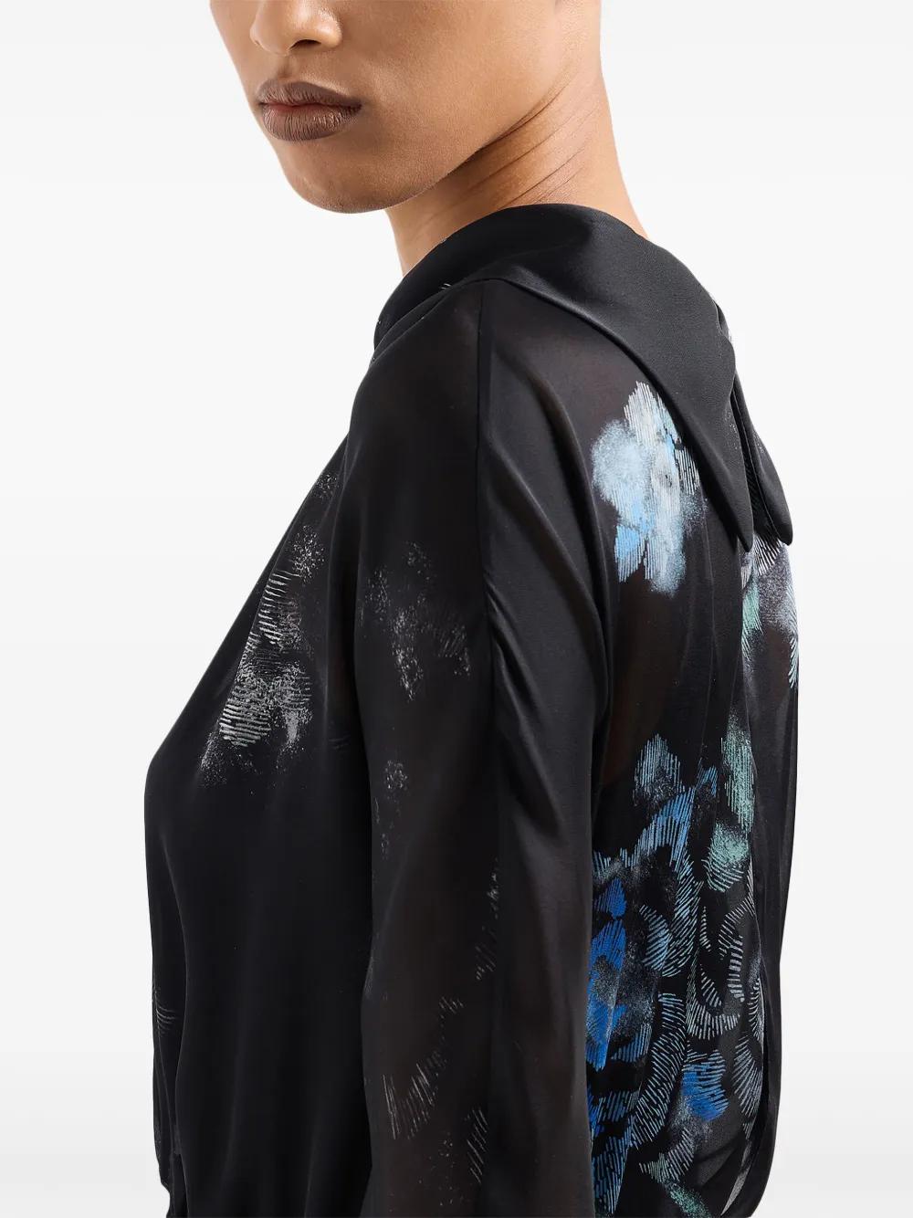 floral-print silk maxi dress  Product Image