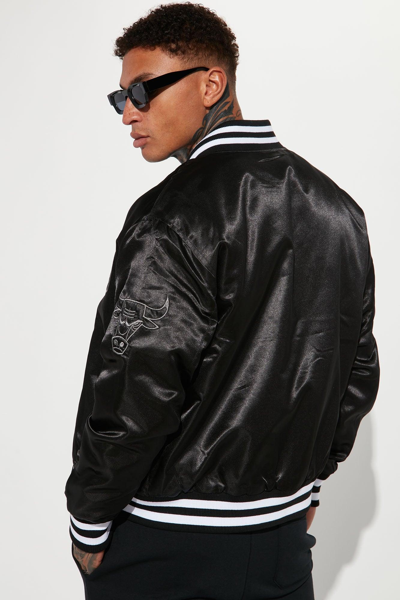 Bulls Out Varsity Jacket - Black Product Image