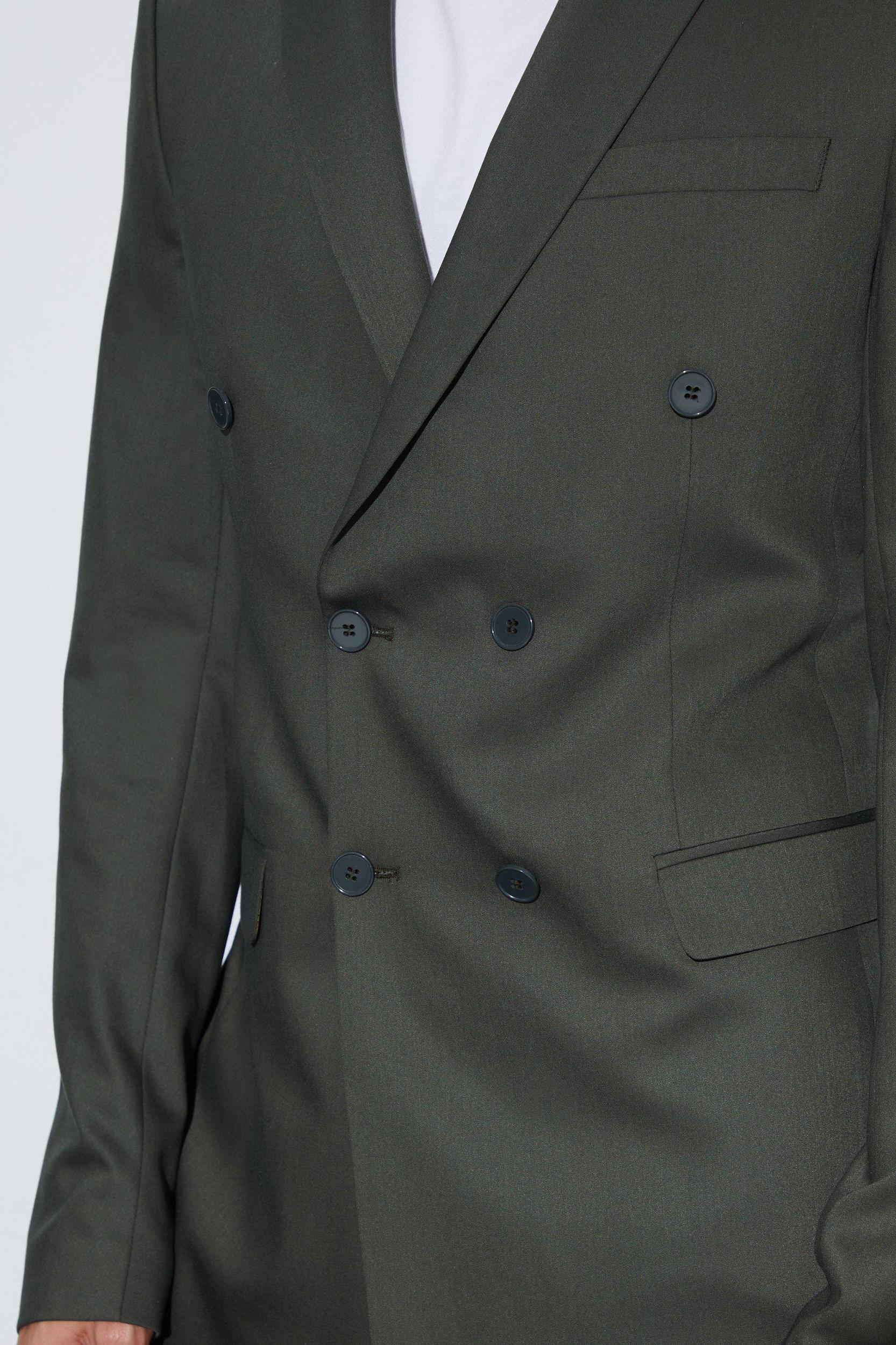 Tall Super Skinny Double Breasted Blazer | boohooMAN USA Product Image