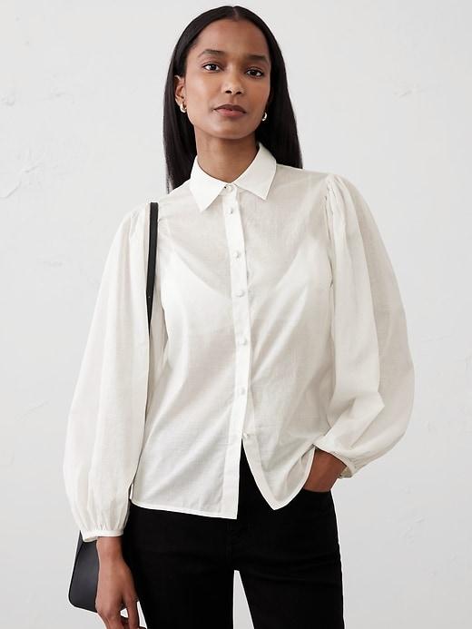 Puff- Sleeve Shirt Product Image