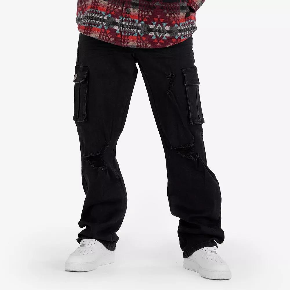 Mens Caliber Denim Co. Breach Colored Cargo Pants Product Image