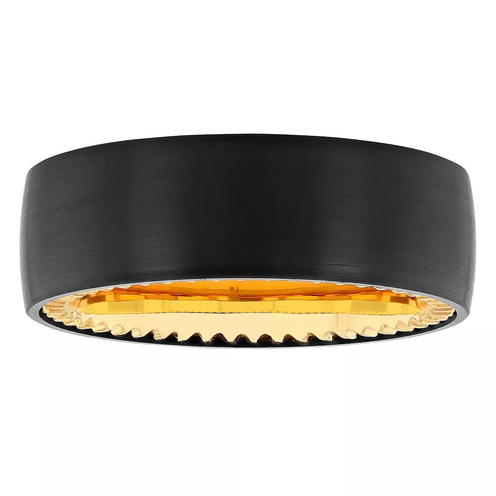 Men's Jewelry Nation Tantalum Two Tone High Polished Fashion Wedding Band,  Product Image