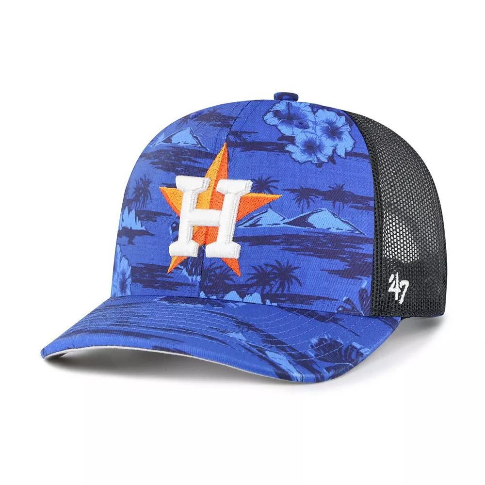 Men's '47 Blue Houston Astros Fiji Trucker Adjustable Hat Product Image