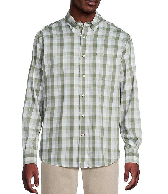 Cremieux Blue Label Performance Stretch Twill Plaid Long Sleeve Woven Shirt Product Image