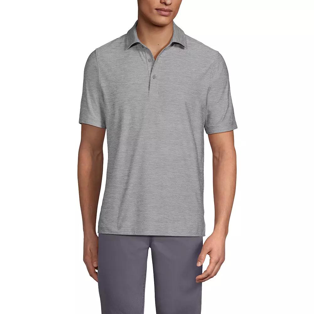 Men's Lands' End Short Sleeve Soft Performance Hybrid Polo Shirt,  Product Image