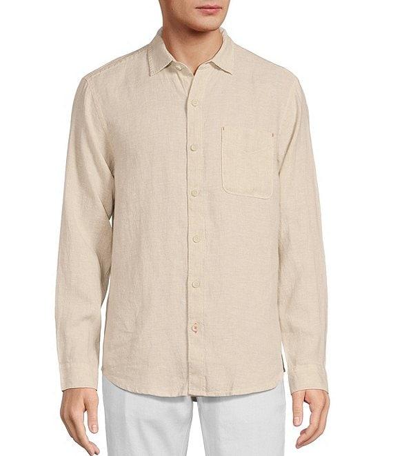 Tommy Bahama Sea Glass Breezer Long Sleeve Solid Linen Shirt Product Image