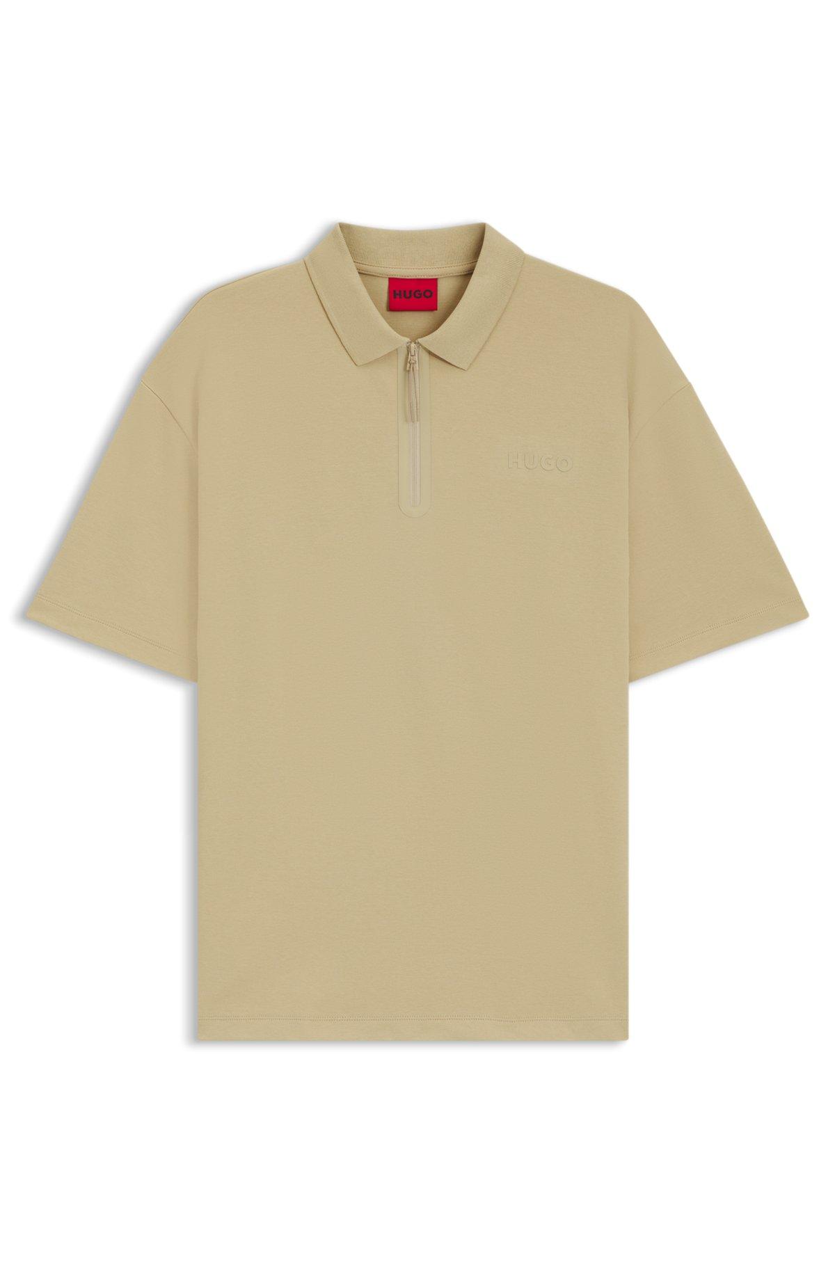 Polo shirt with zip placket Product Image