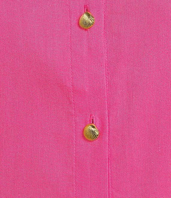 Alex Marie Collar Neckline Vivianne Linen Blend Dress Product Image