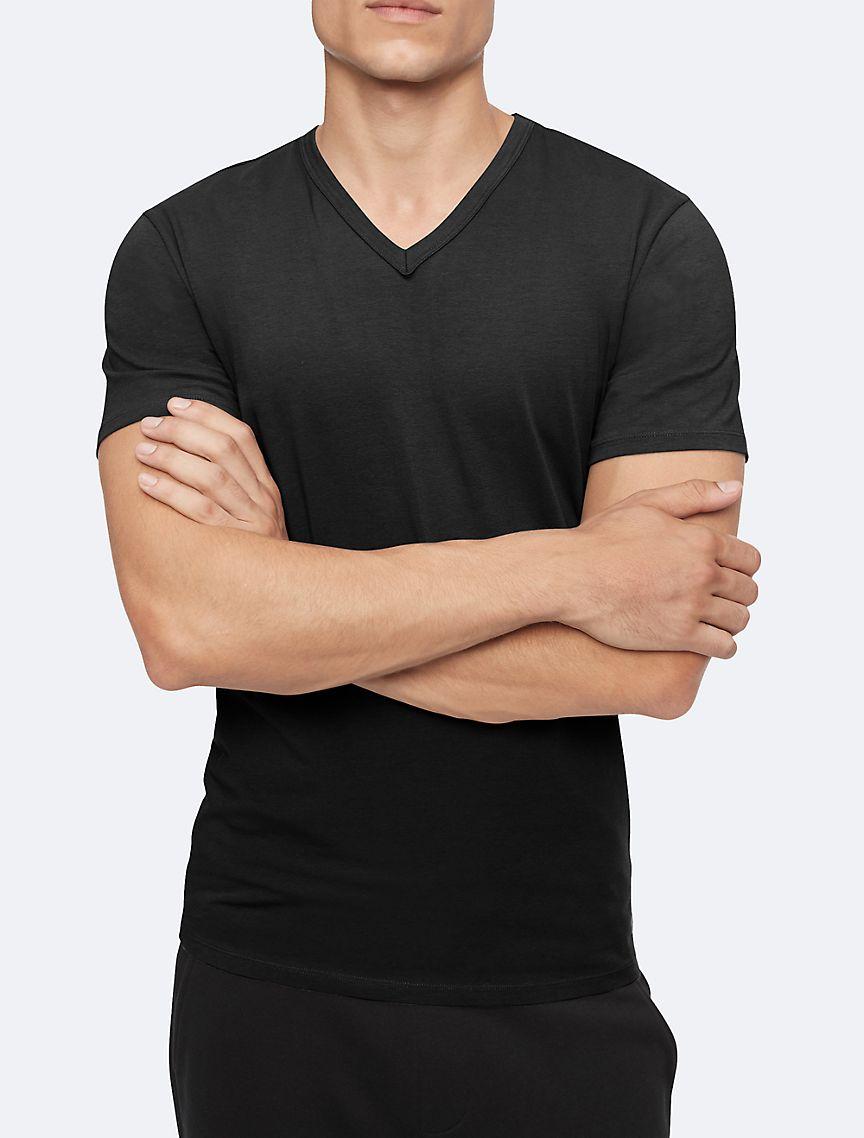 Cotton Stretch 3-Pack V-Neck T-Shirt Product Image