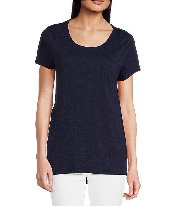 Lilly Pulitzer Etta Knit Scoop Neck Short Sleeve Tee Shirt Product Image