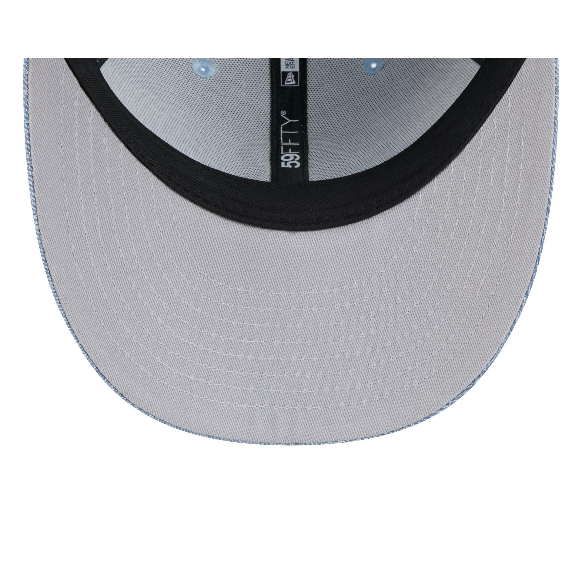 New York Mets Hand Stitched Chambray Low Profile 59FIFTY Fitted Hat Male Product Image