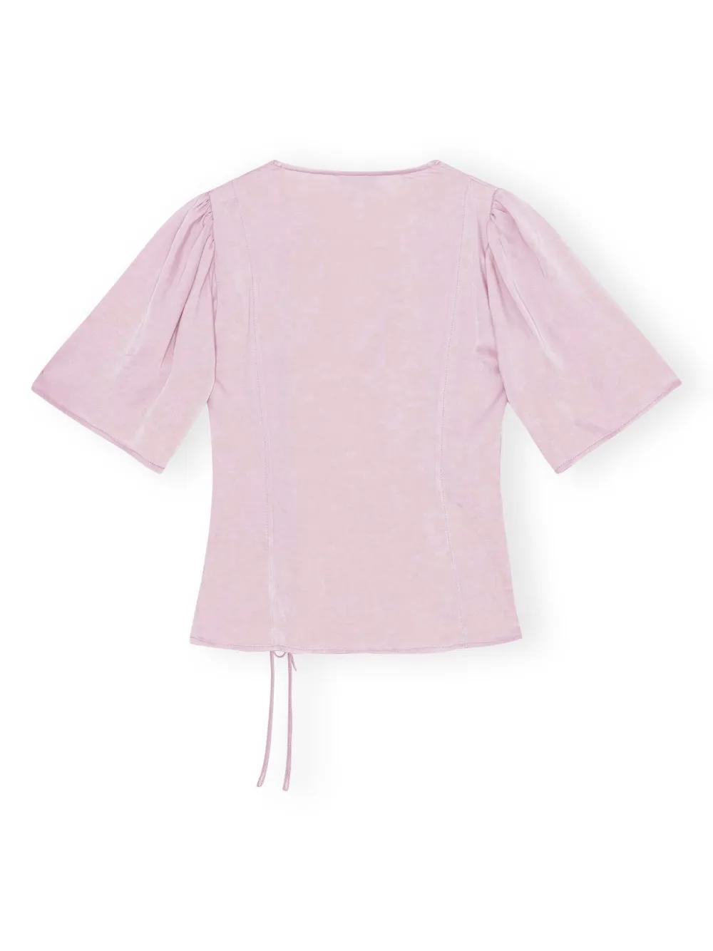 V-neck wrap blouse Product Image