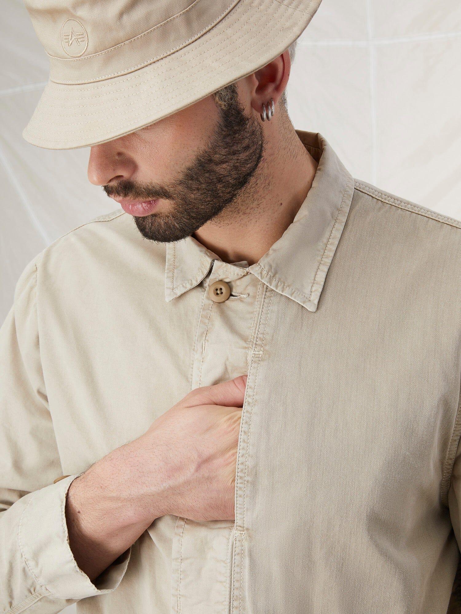 CONTRAST SHIRT JACKET (SEASONAL) Male Product Image