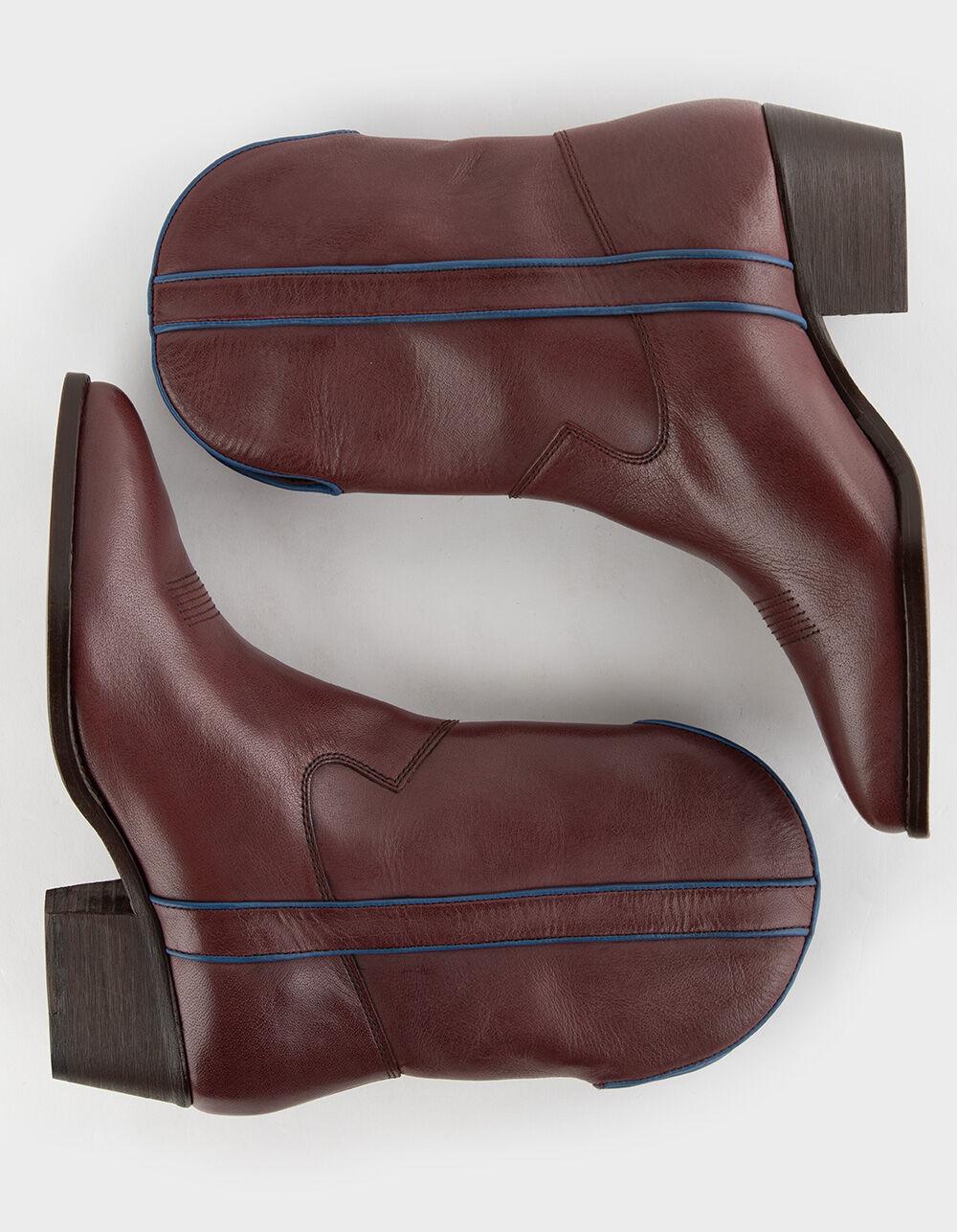 FREE PEOPLE Borderline Womens Western Boots - BURGUNDY Product Image